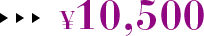 ¥10,500